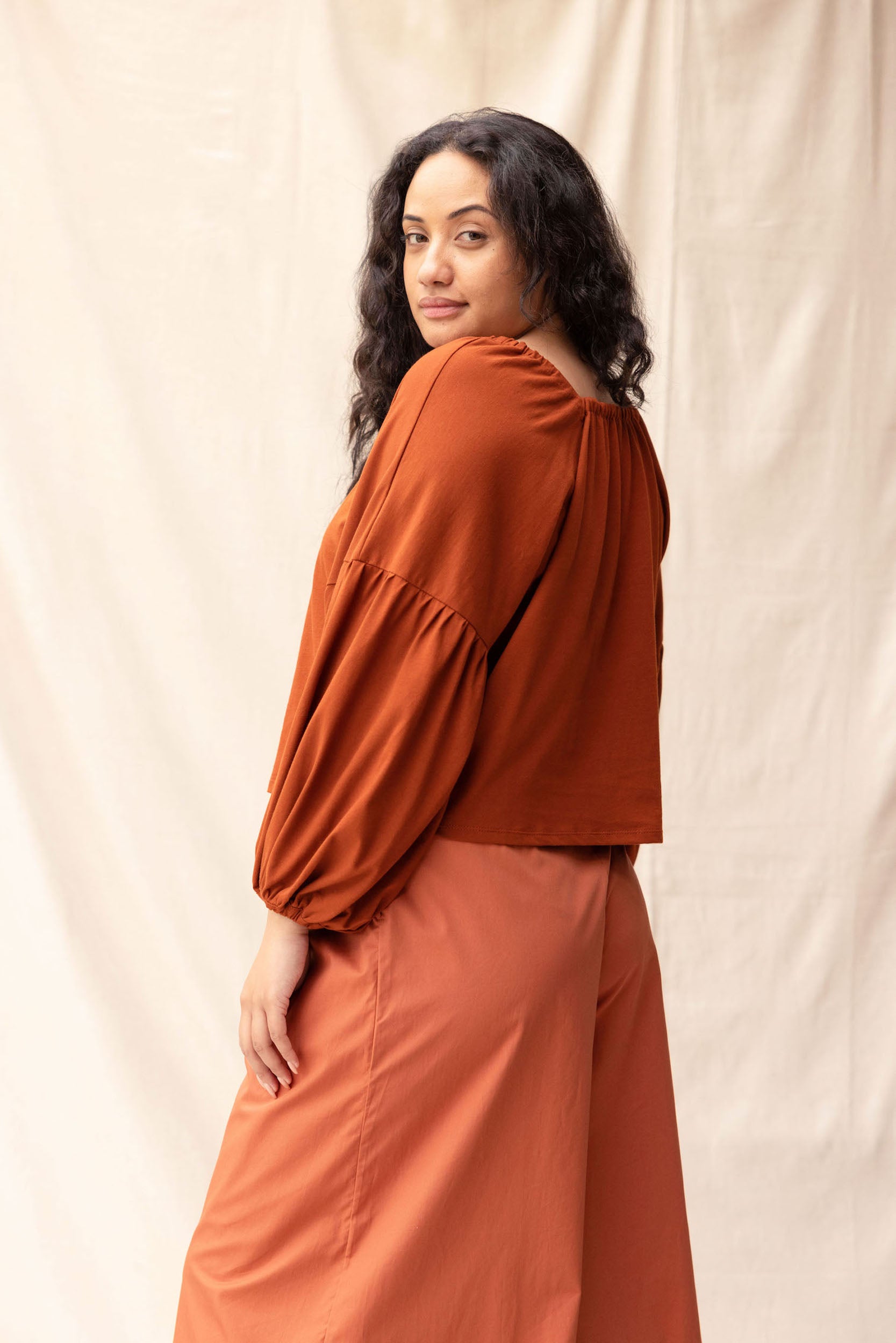 Mahina Top | Chestnut - ReCreate Clothing