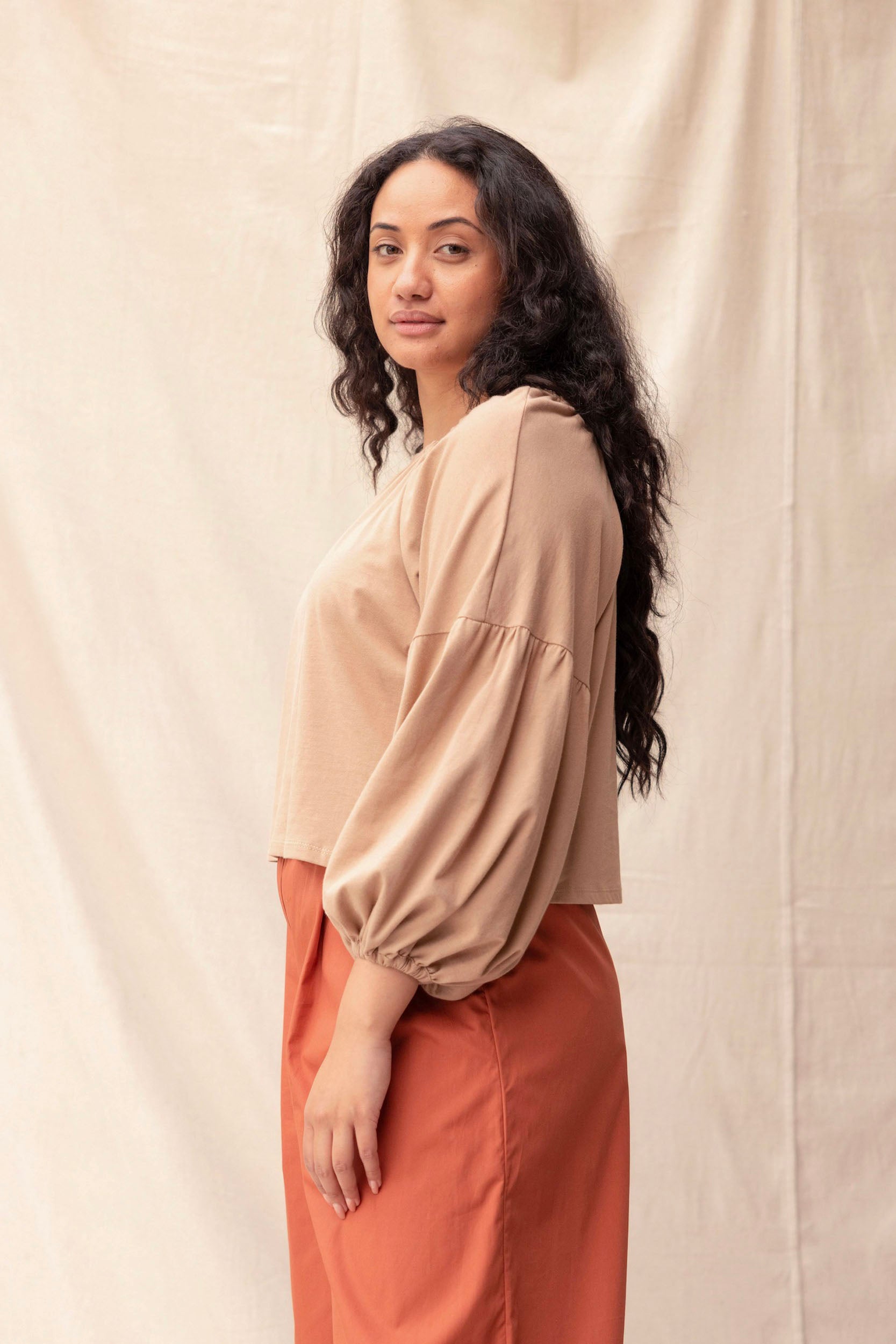 Mahina Top | Clay - ReCreate Clothing