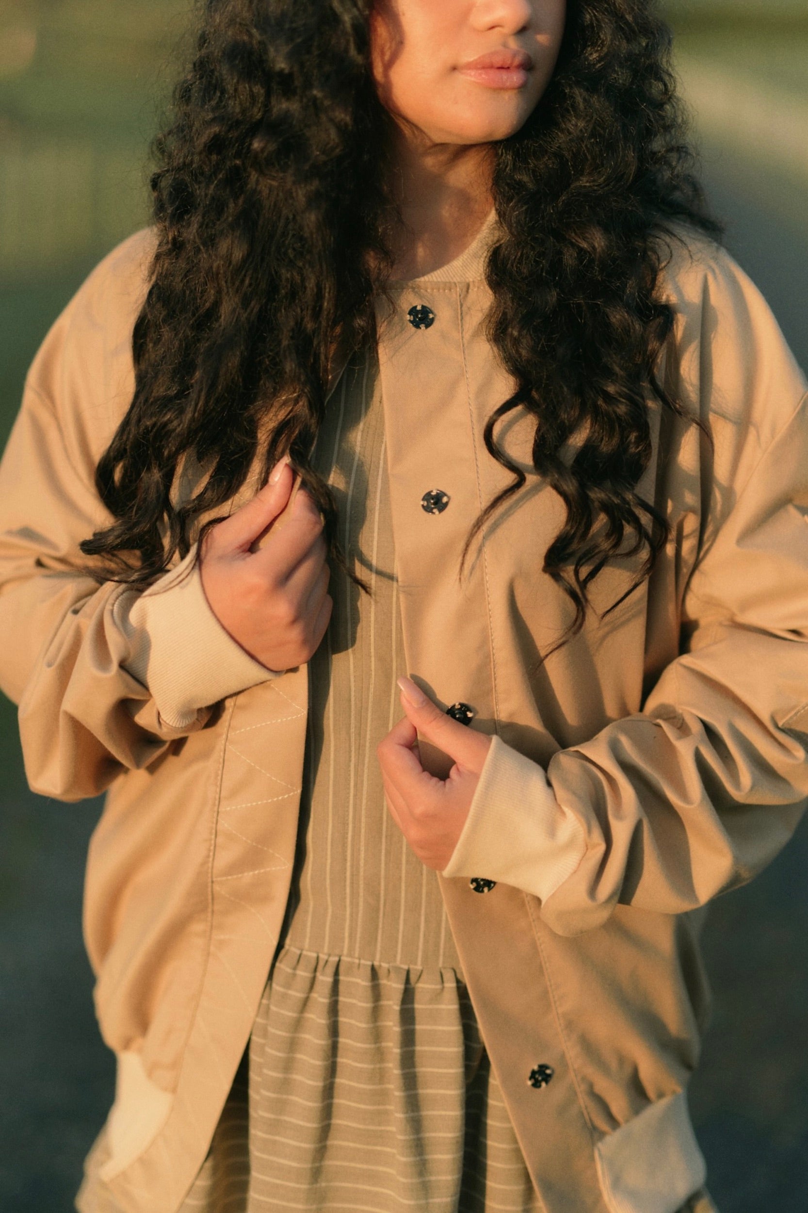 Midi Jacket | Tan - ReCreate Clothing