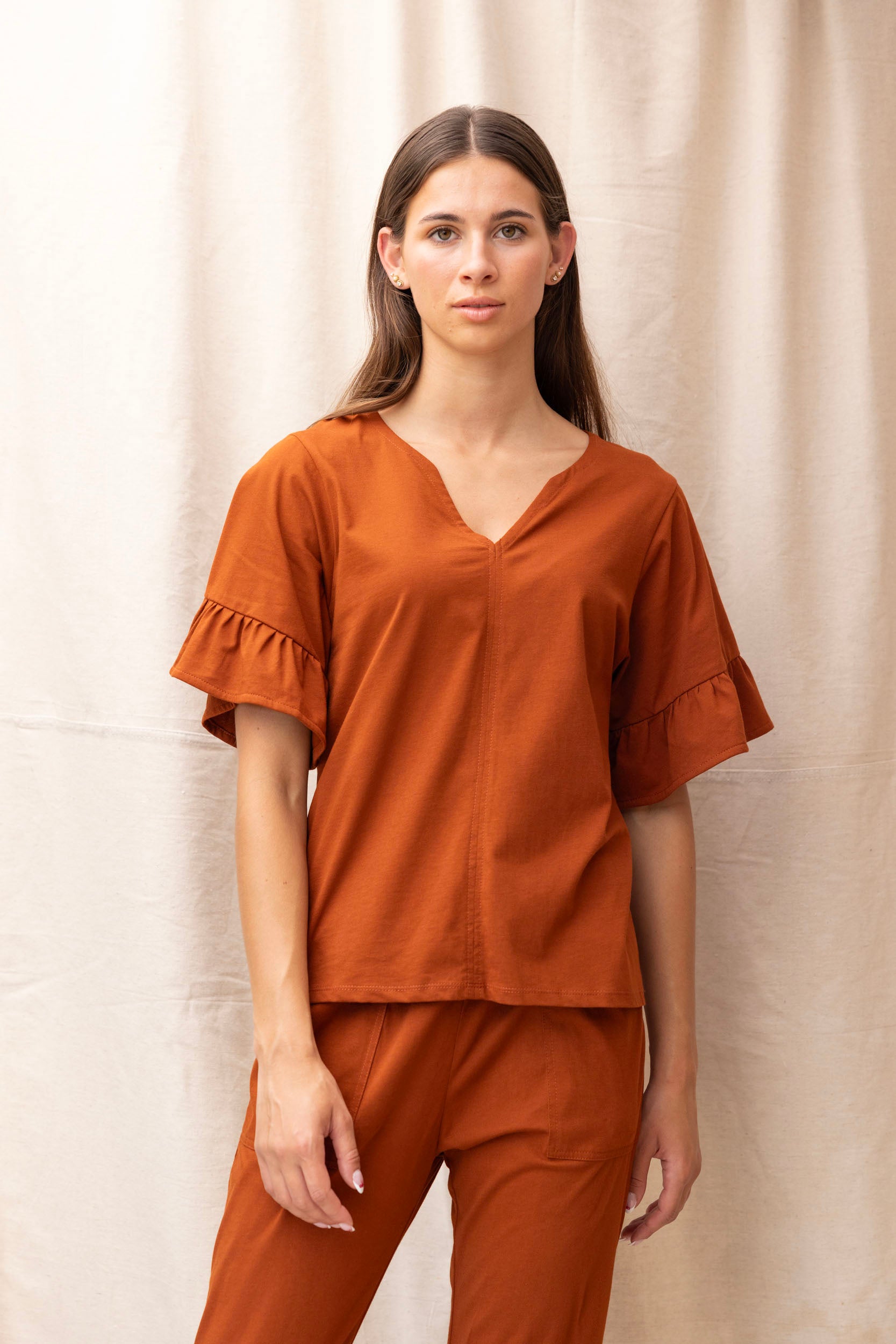 Pop Tee | Chestnut - ReCreate Clothing