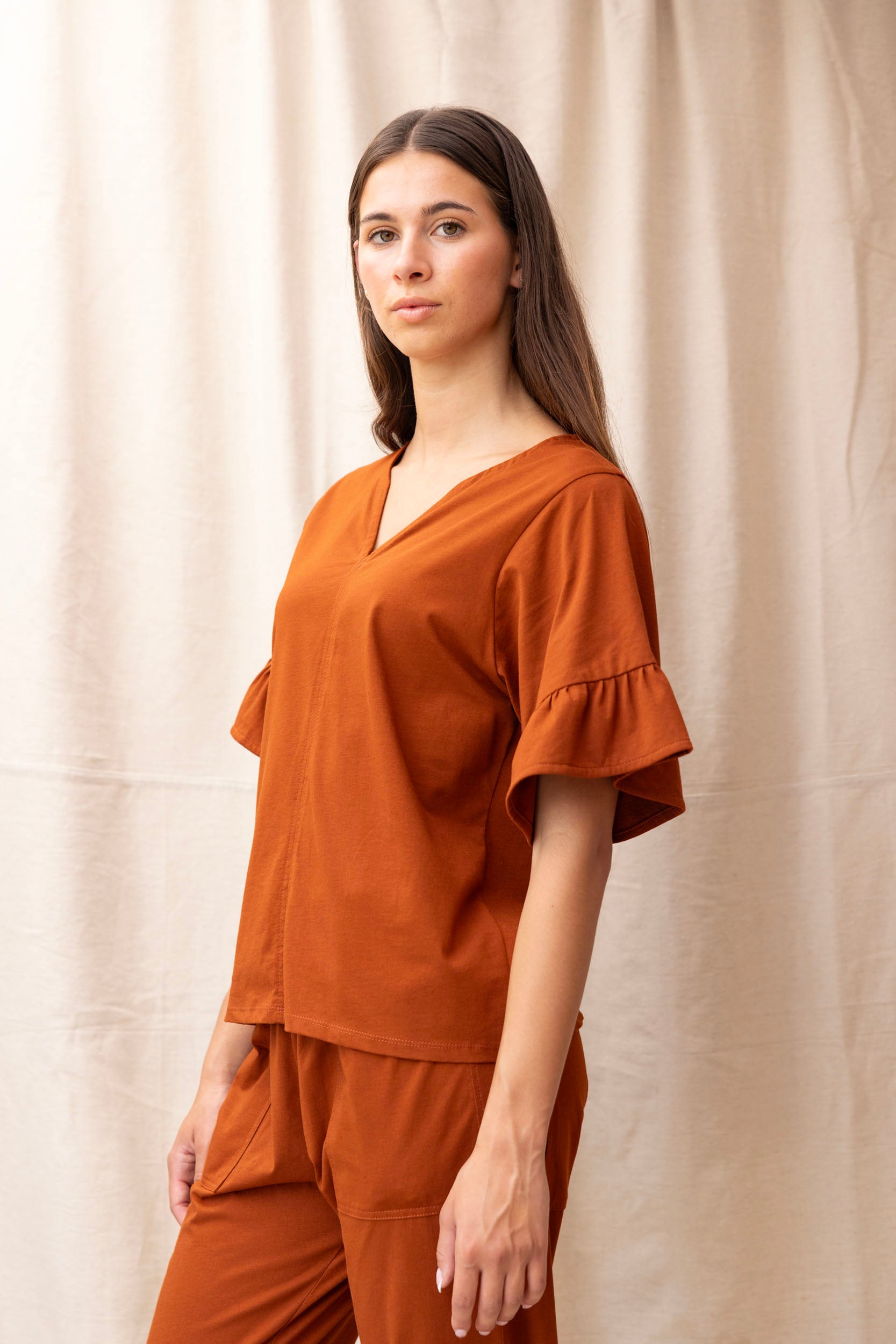 Pop Tee | Chestnut - ReCreate Clothing