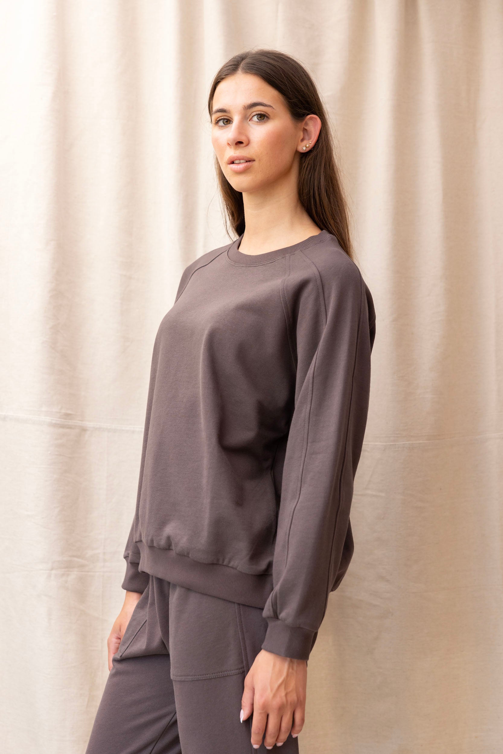 Poplar Sweatshirt | Charcoal - ReCreate Clothing
