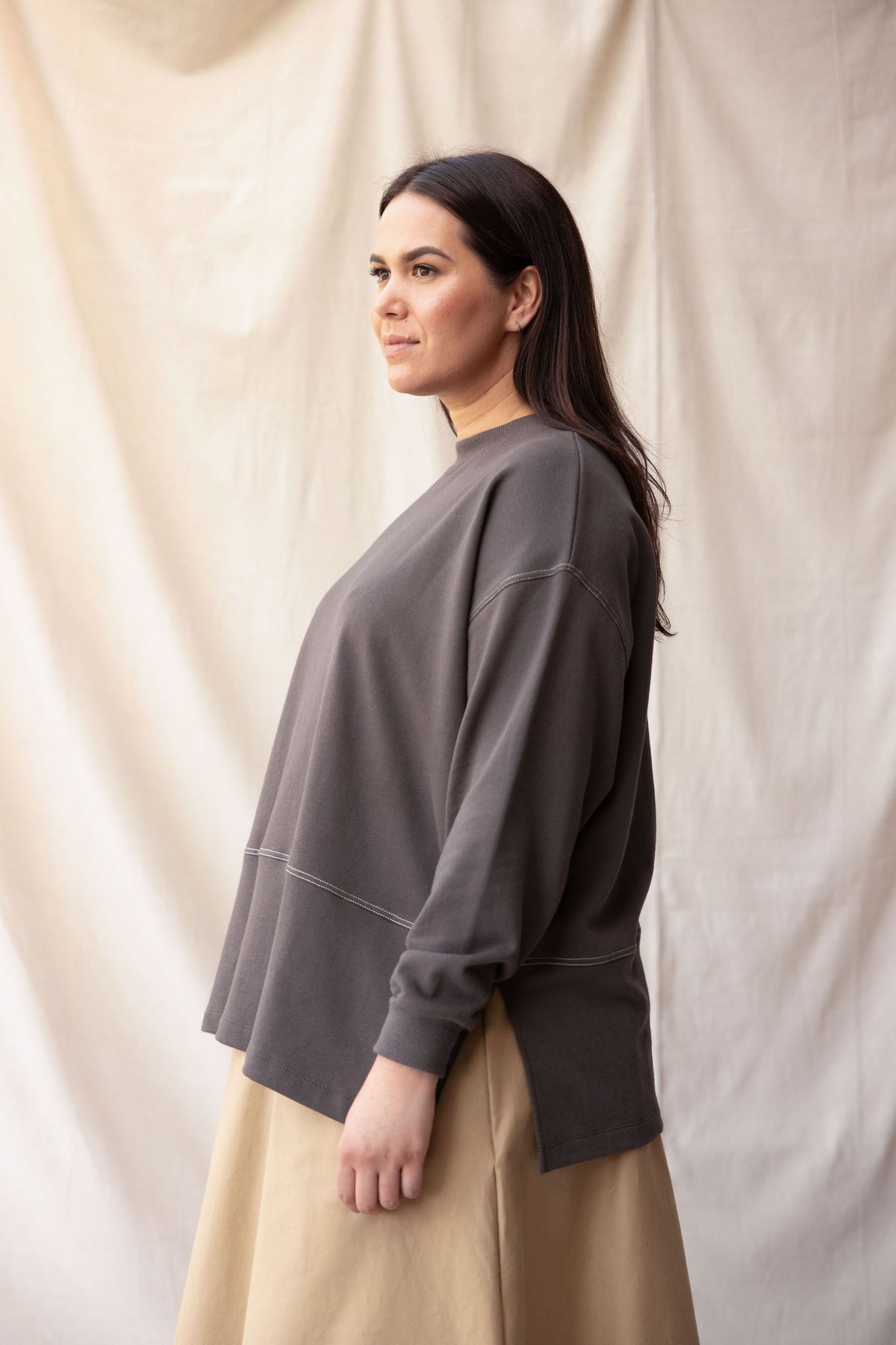 Roam Sweatshirt | Charcoal - ReCreate Clothing