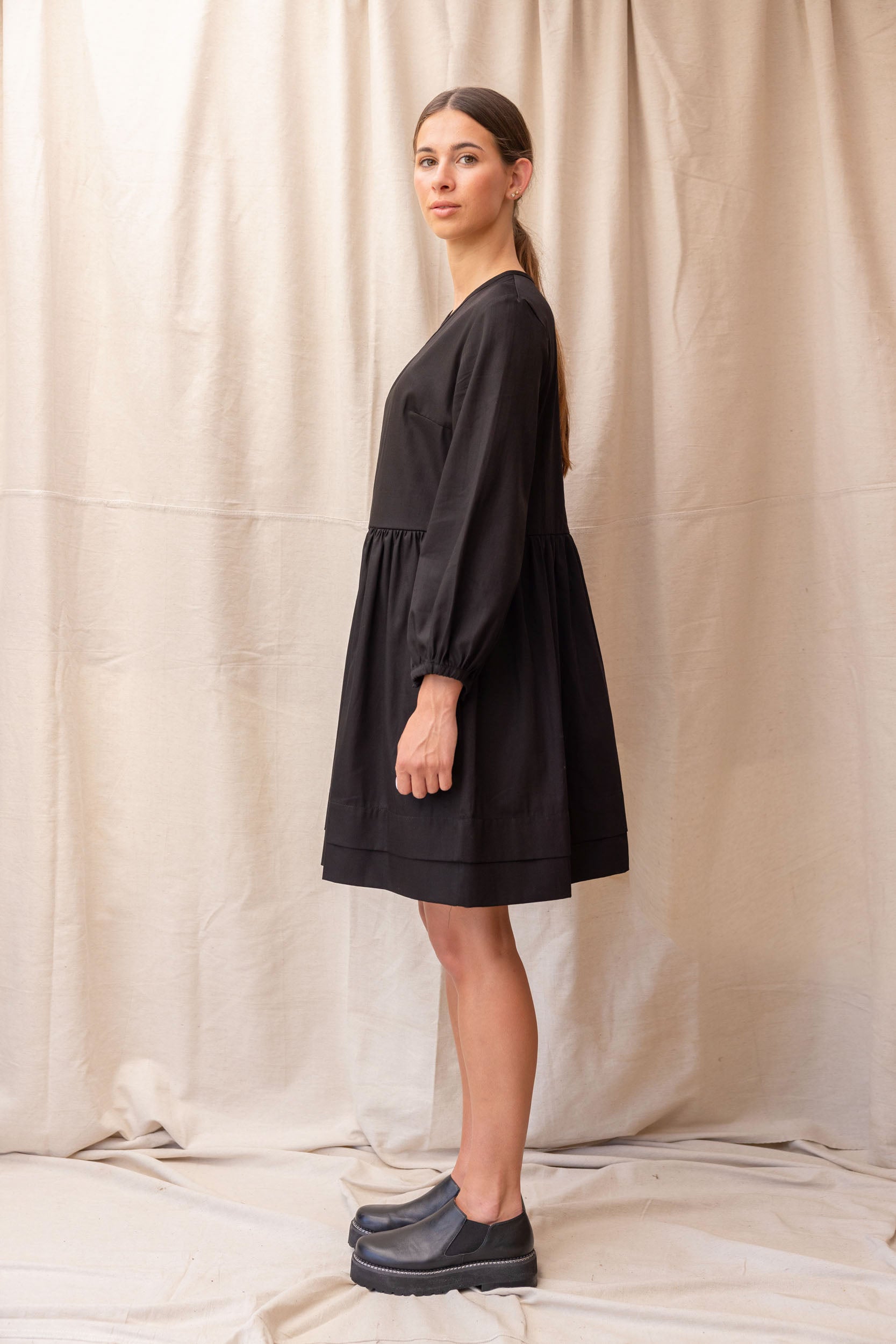 Sebastian Denim Dress | Black - ReCreate Clothing