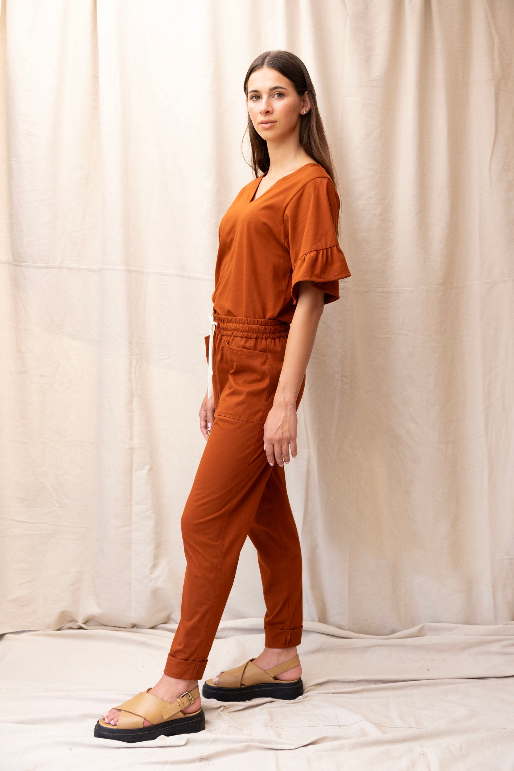 Travel Pant | Chestnut - ReCreate Clothing