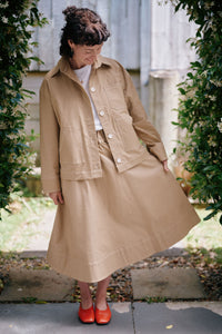 Cas Skirt | Tan - ReCreate Clothing