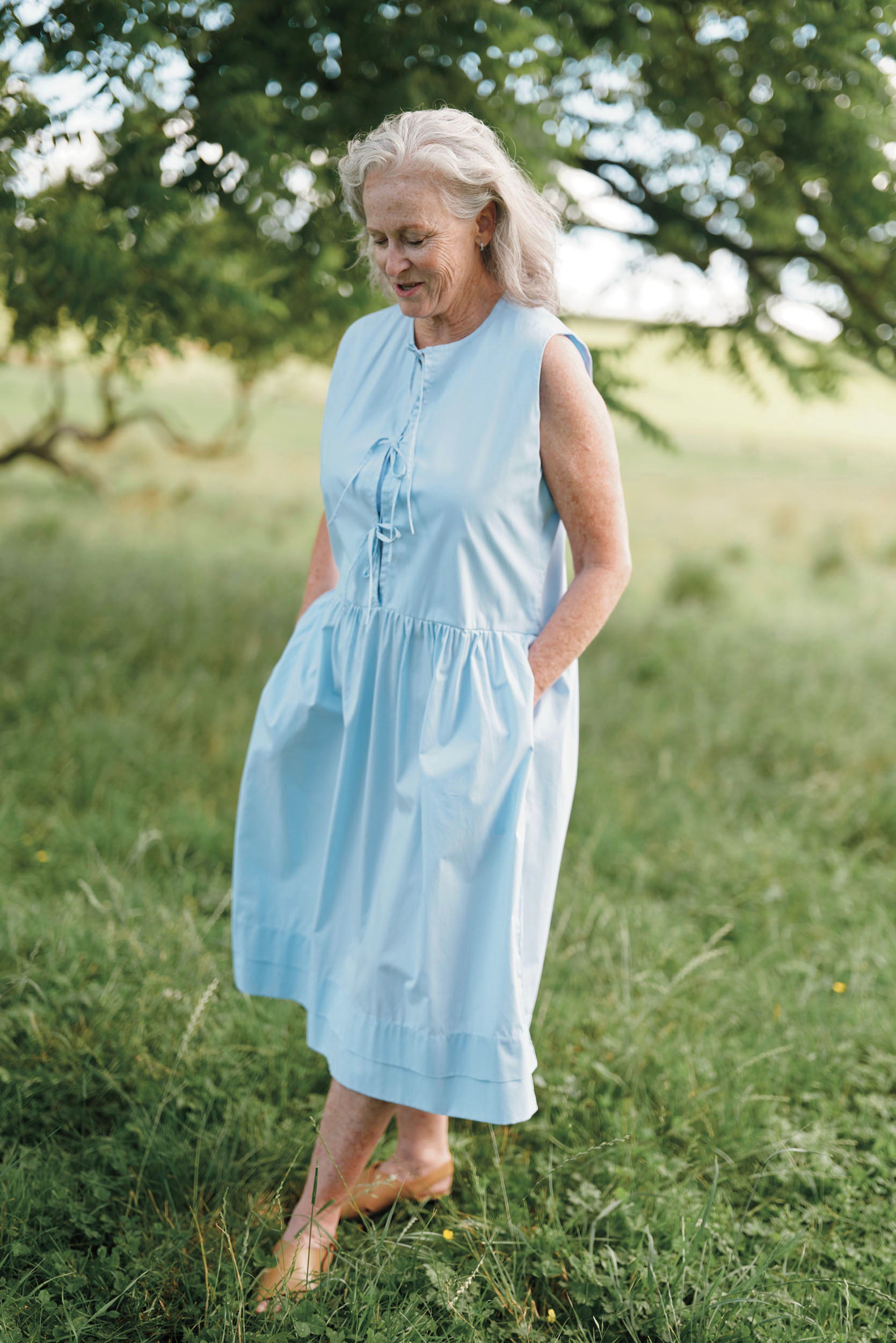 Frankie Dress | Sky Blue | M - ReCreate Clothing