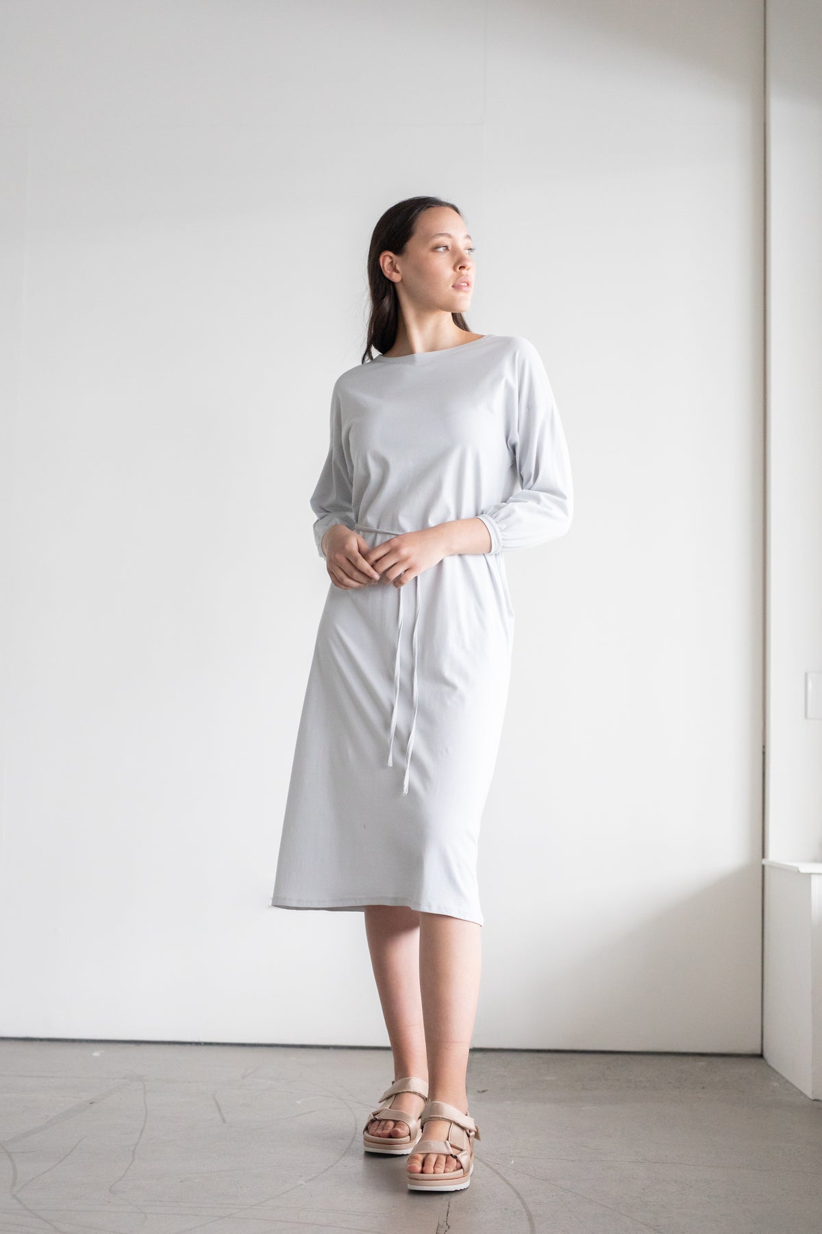 Accord Dress | Pale Grey | M - ReCreate Clothing