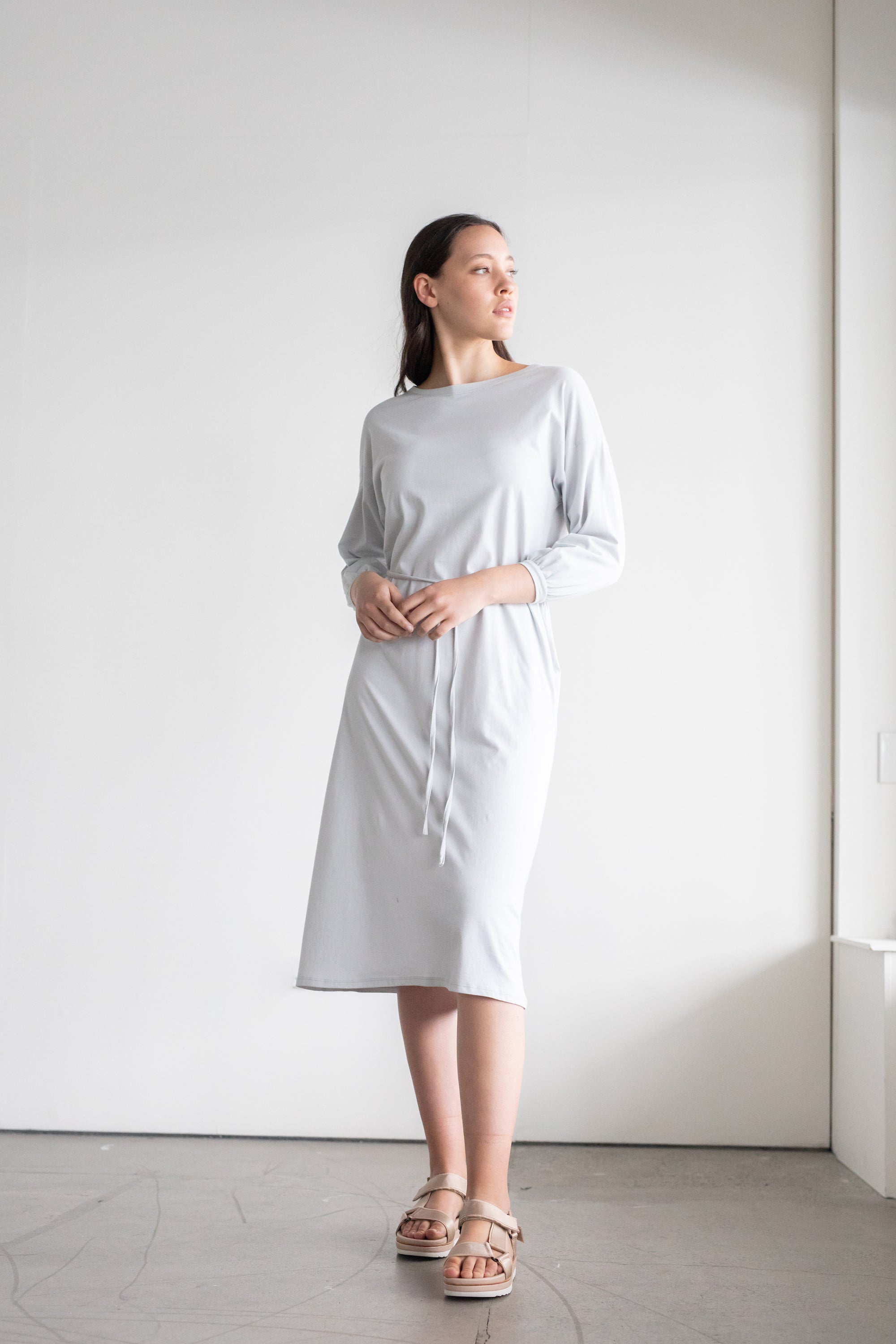 Accord Dress | Pale Grey | M - ReCreate Clothing
