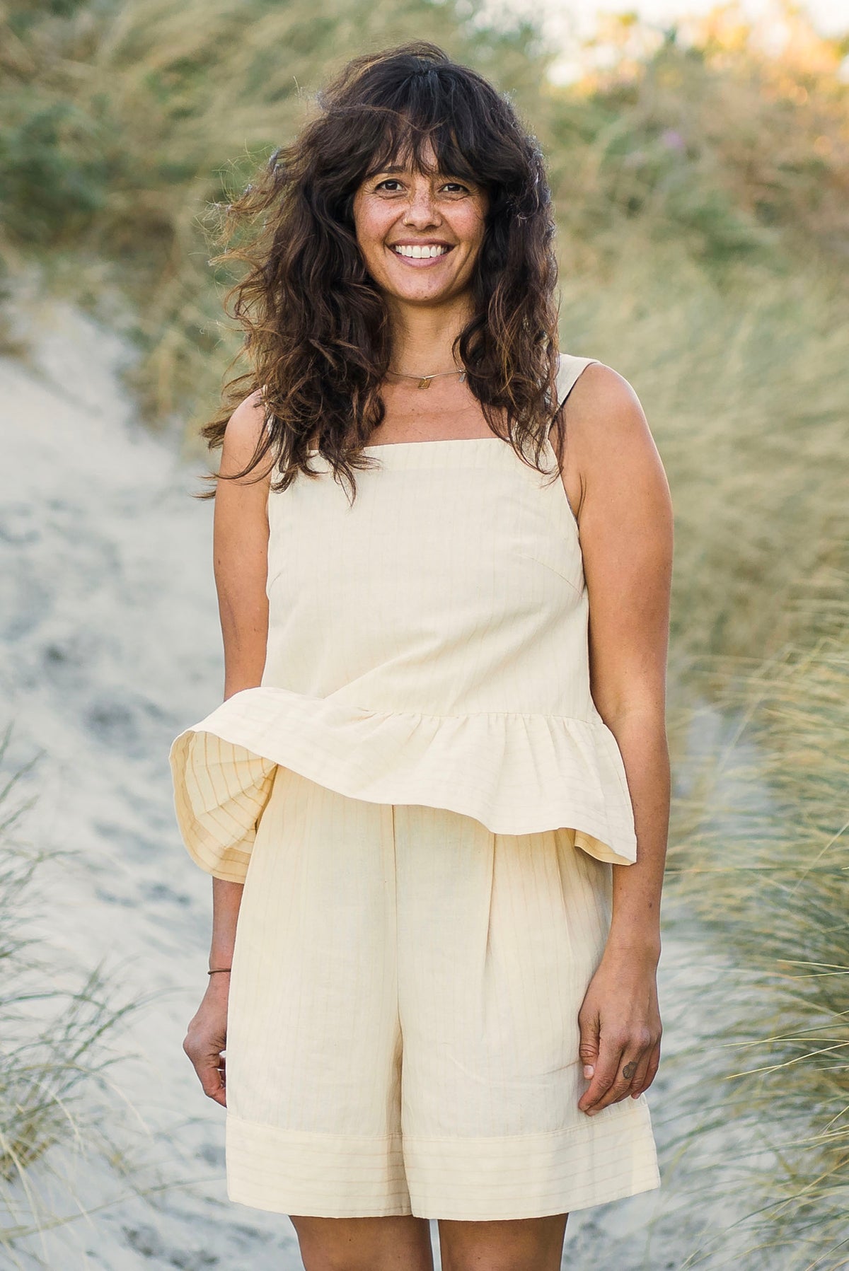 Bond Top | Natural Stripe | S - ReCreate Clothing