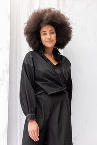 Boxy Shirt | Black - ReCreate Clothing