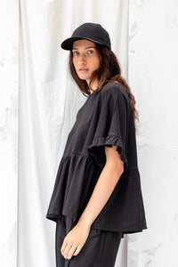 Cascade Top | Black | XL - ReCreate Clothing