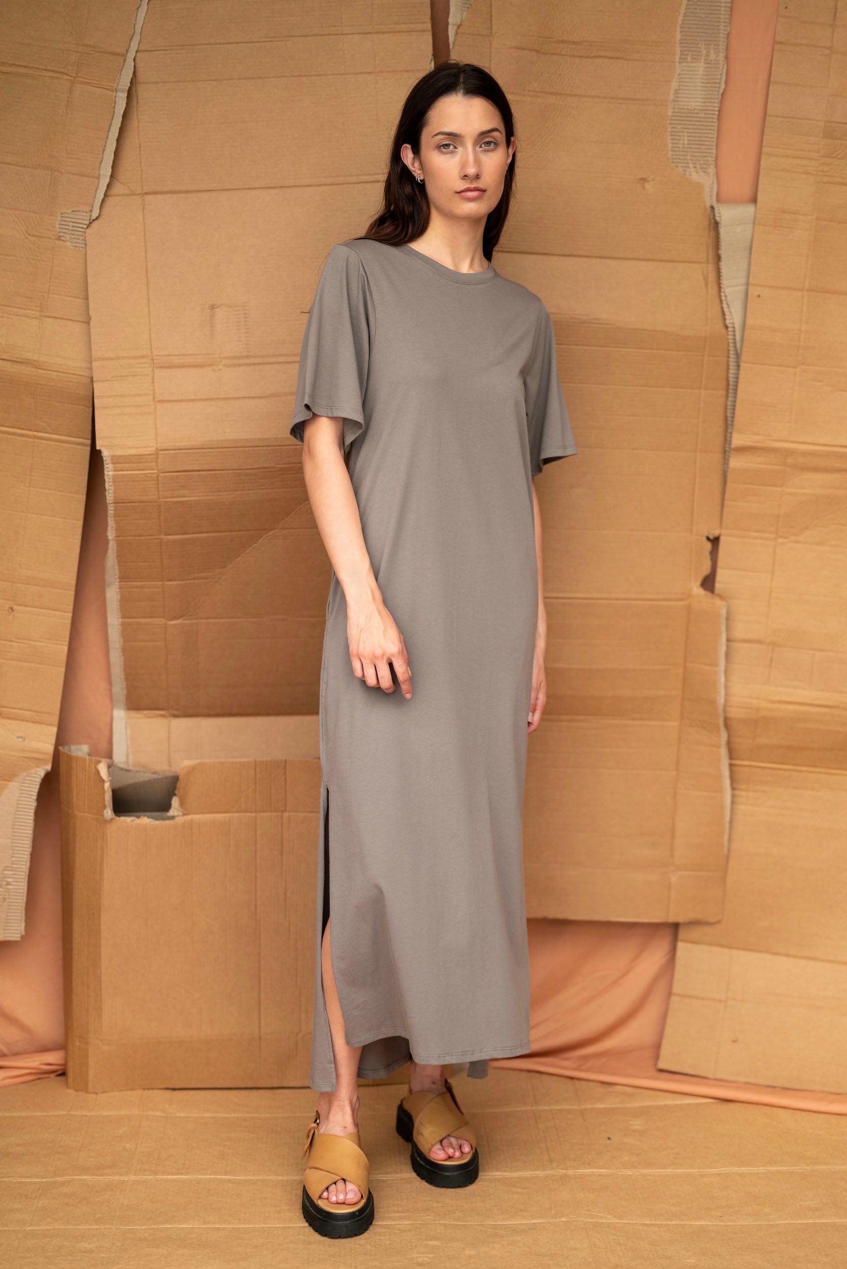 Forage Dress | Grey Sage | ReCreate Clothing