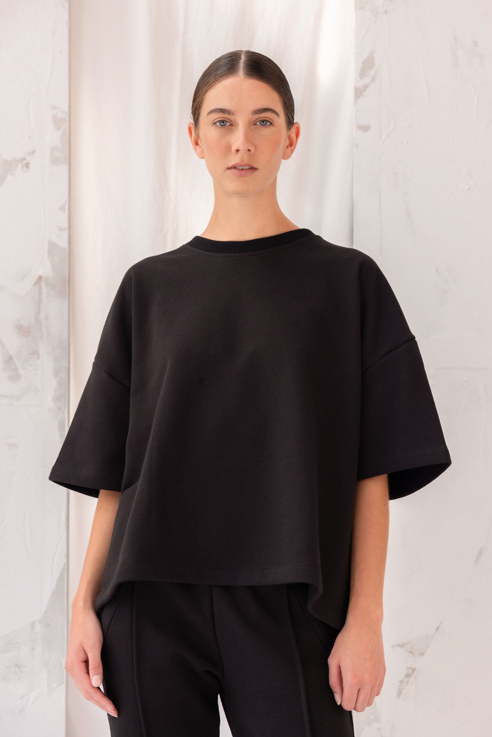 Joy Sweatshirt Tee | Black