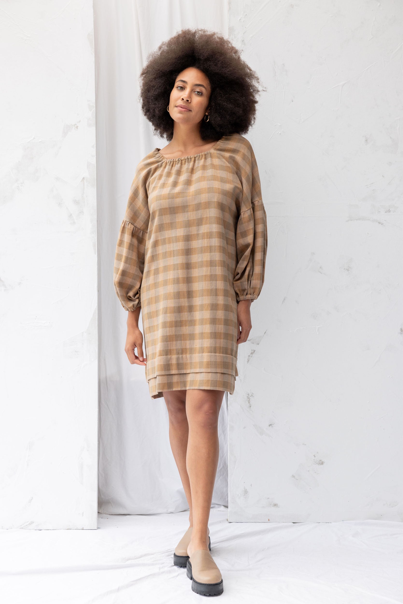 Mahina Dress | Earth Check - ReCreate Clothing