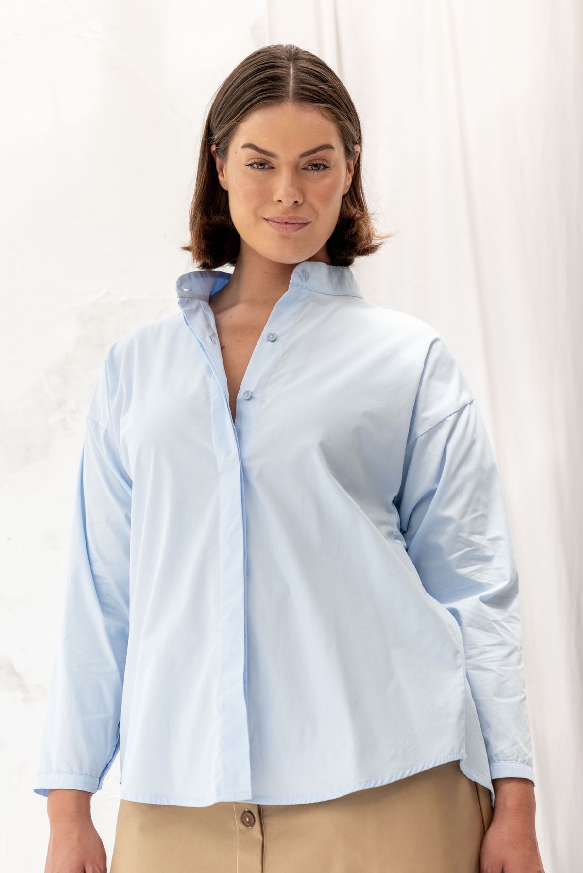 Nikau Shirt | Sky Blue - ReCreate Clothing