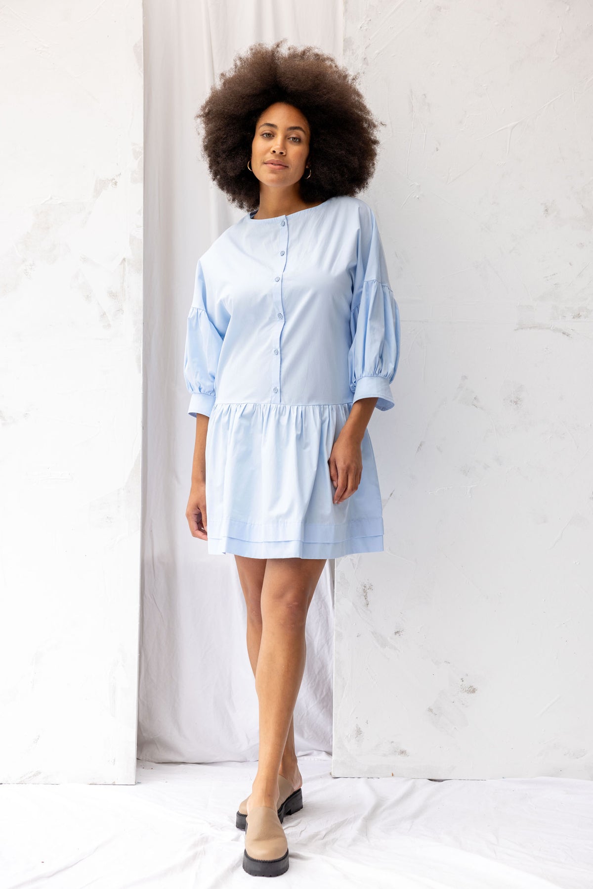 Otto Dress | Sky Blue - ReCreate Clothing