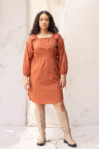 Rose Dress | Burnt Sienna | S - ReCreate Clothing