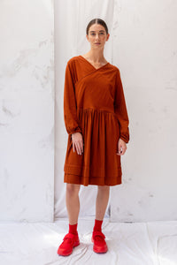 Sebastian Dress | Chestnut | S - ReCreate Clothing
