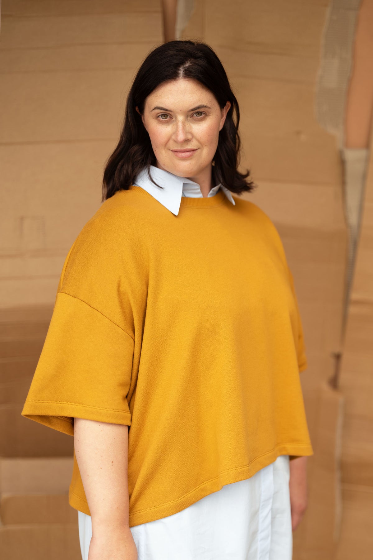 Joy Sweatshirt Tee | Marigold - ReCreate Clothing