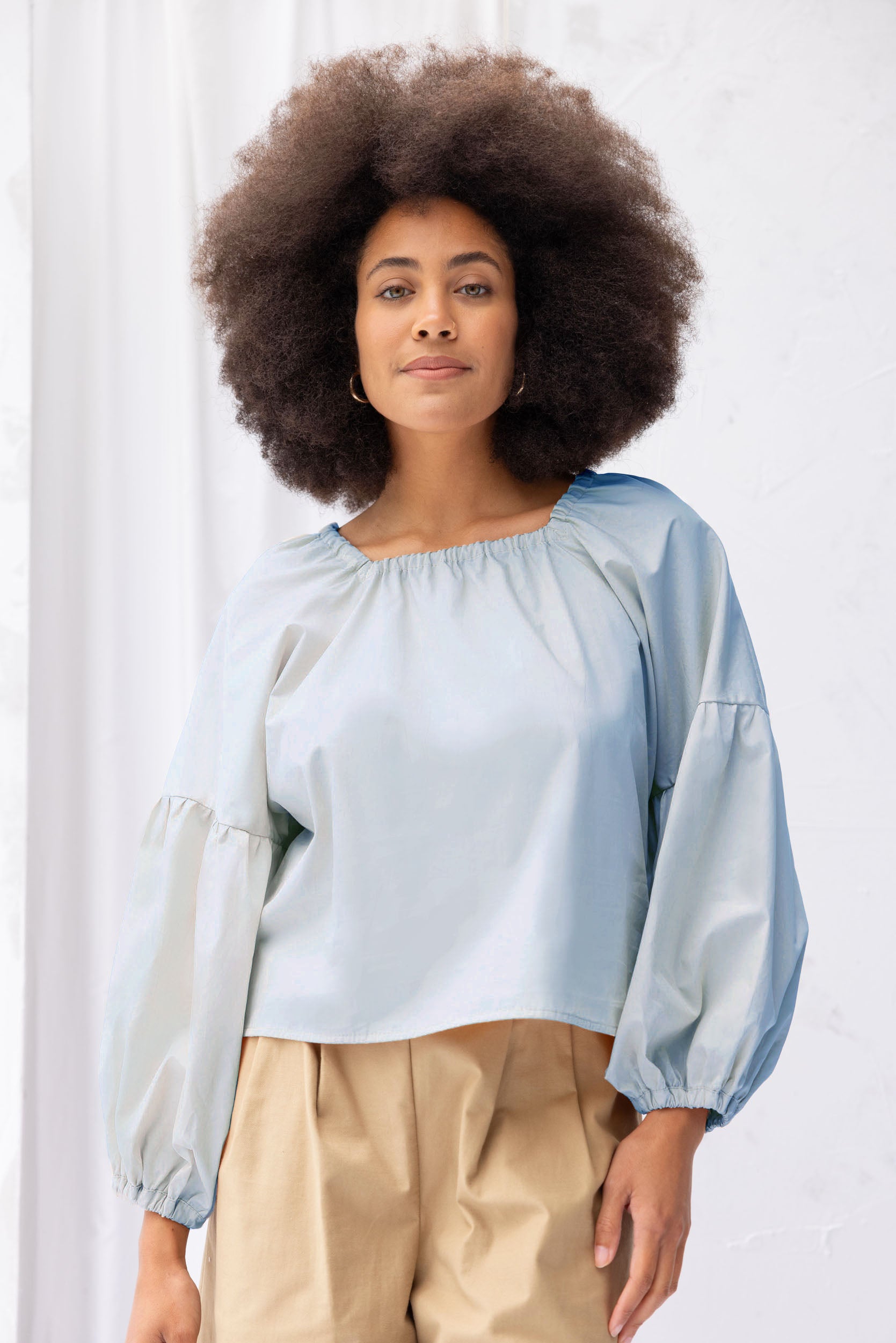 Mahina Top | Sky Blue - ReCreate Clothing