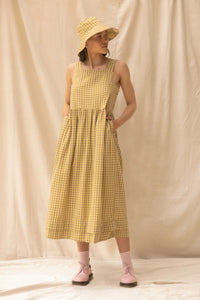Ash Dress | Daisy Check | S - ReCreate Clothing