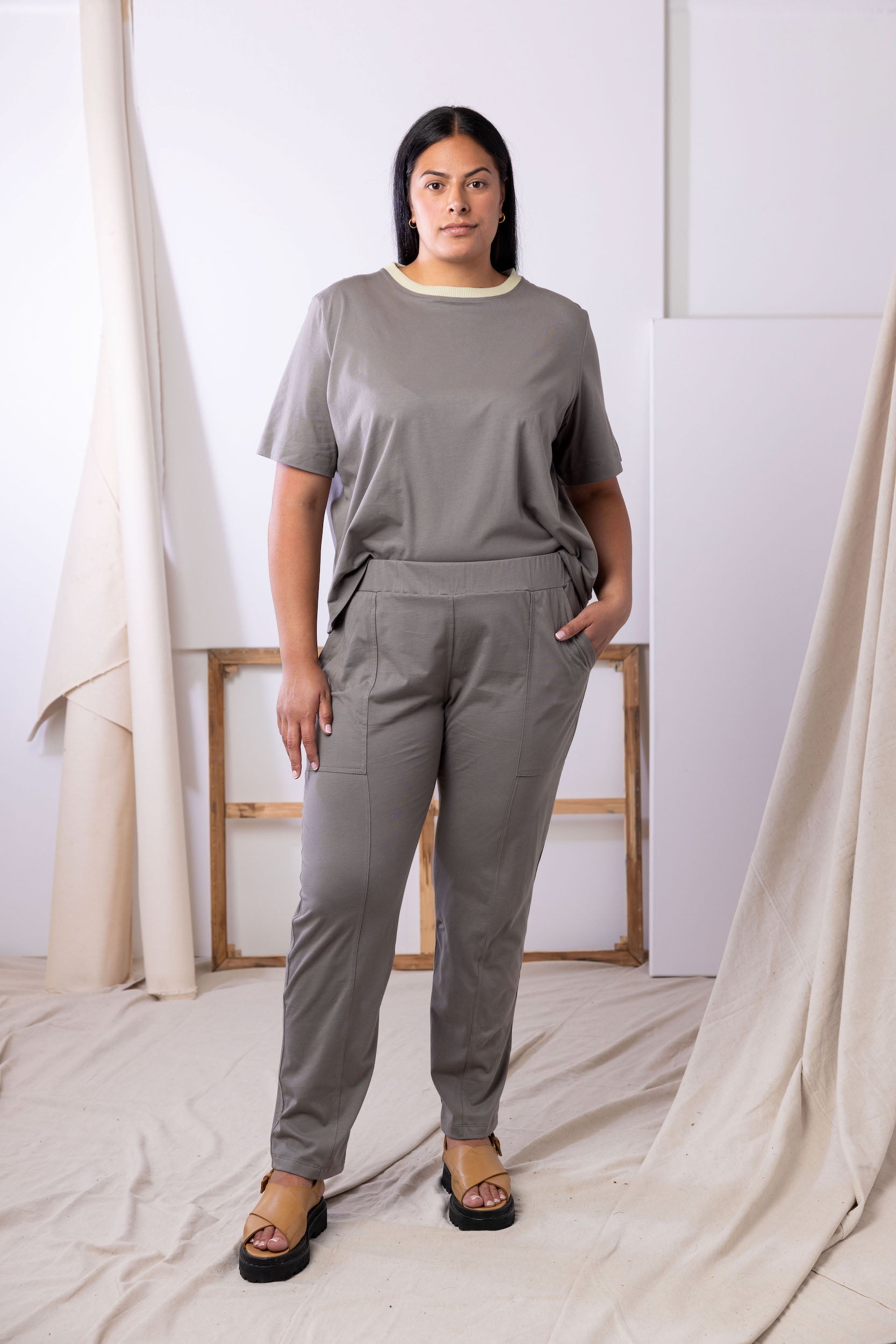 Gabriel Pant | Grey Sage - ReCreate Clothing