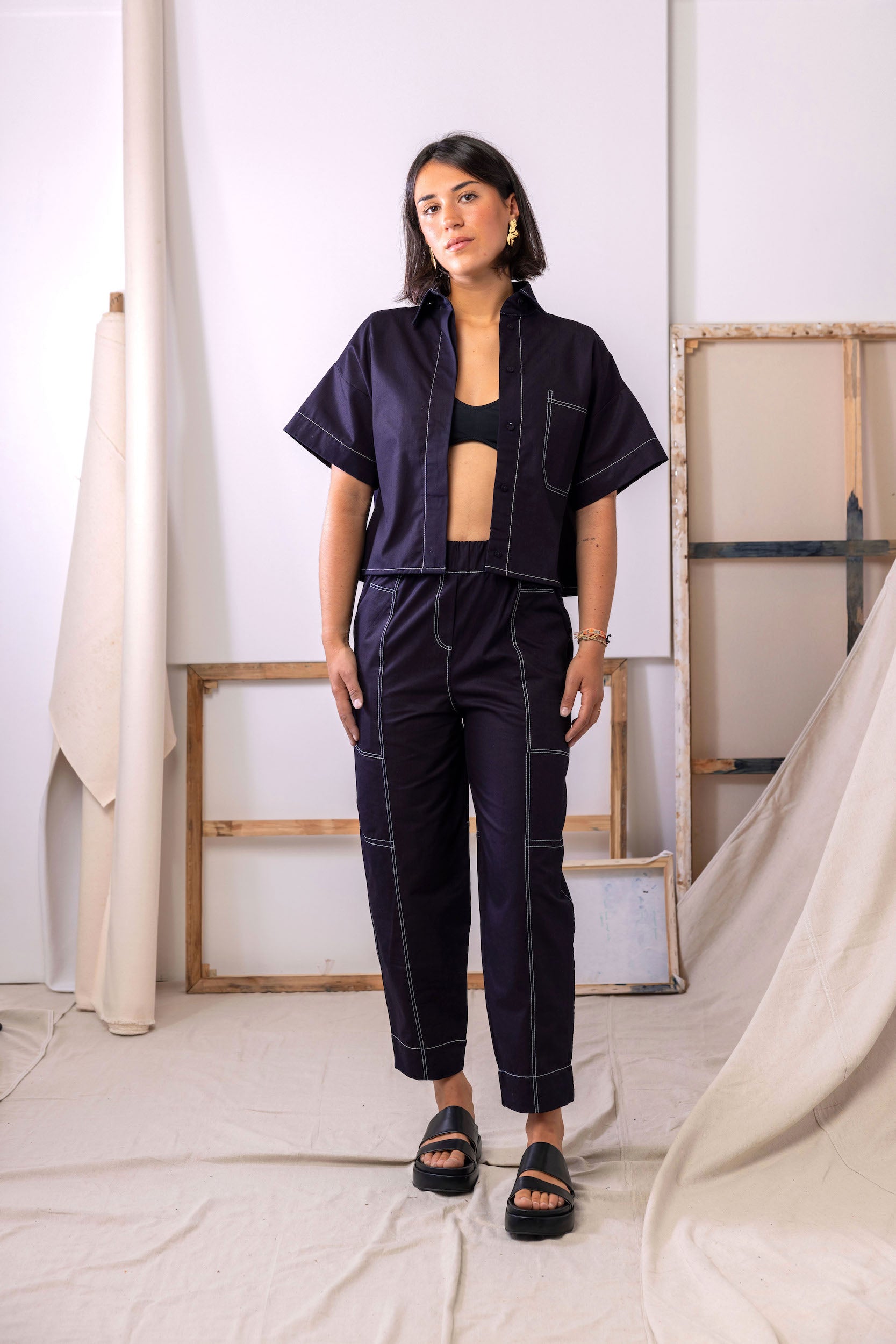 South Bank Shirt | Indigo - ReCreate Clothing