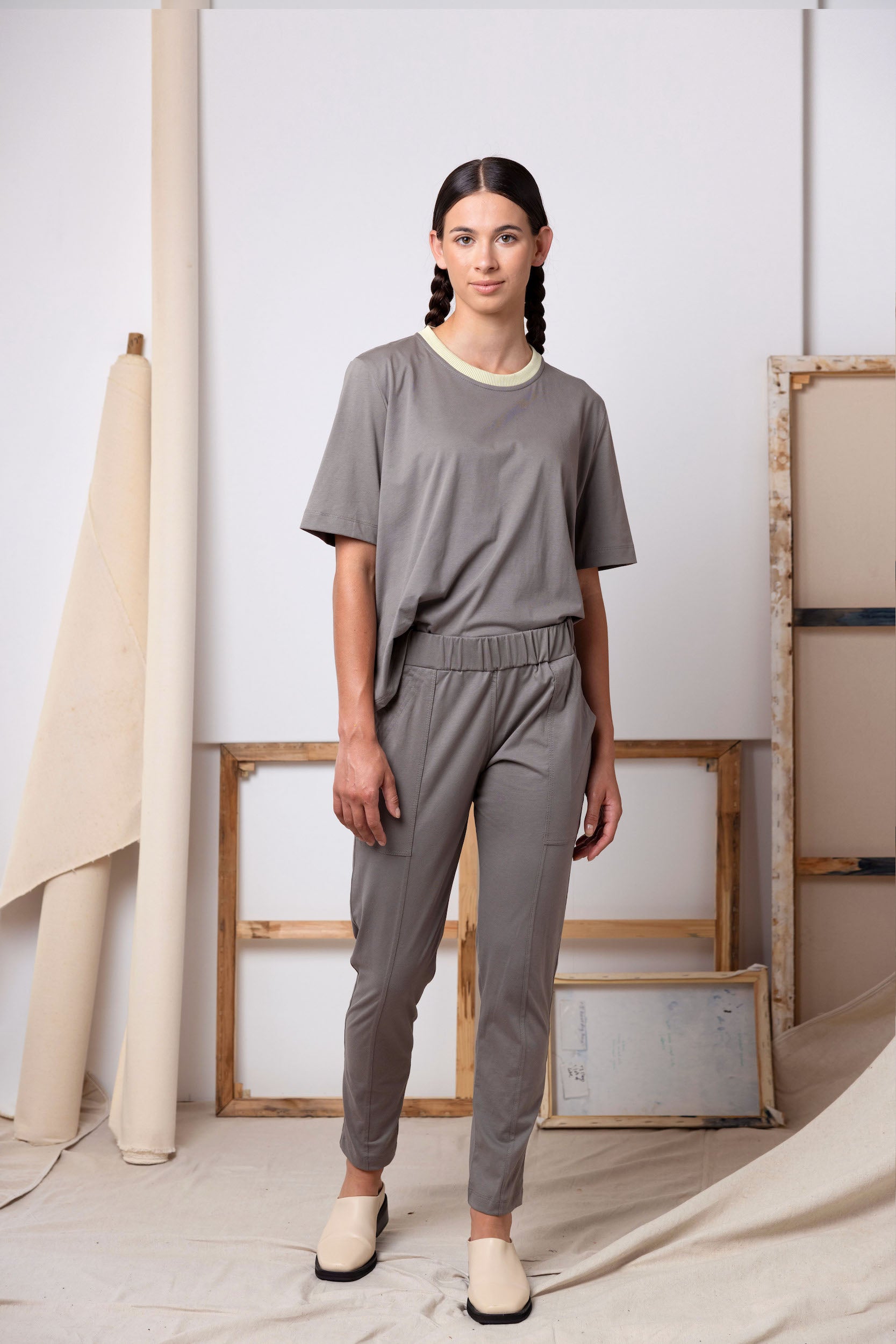 Gabriel Pant | Grey Sage - ReCreate Clothing