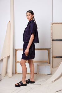 South Bank Shirt | Indigo - ReCreate Clothing