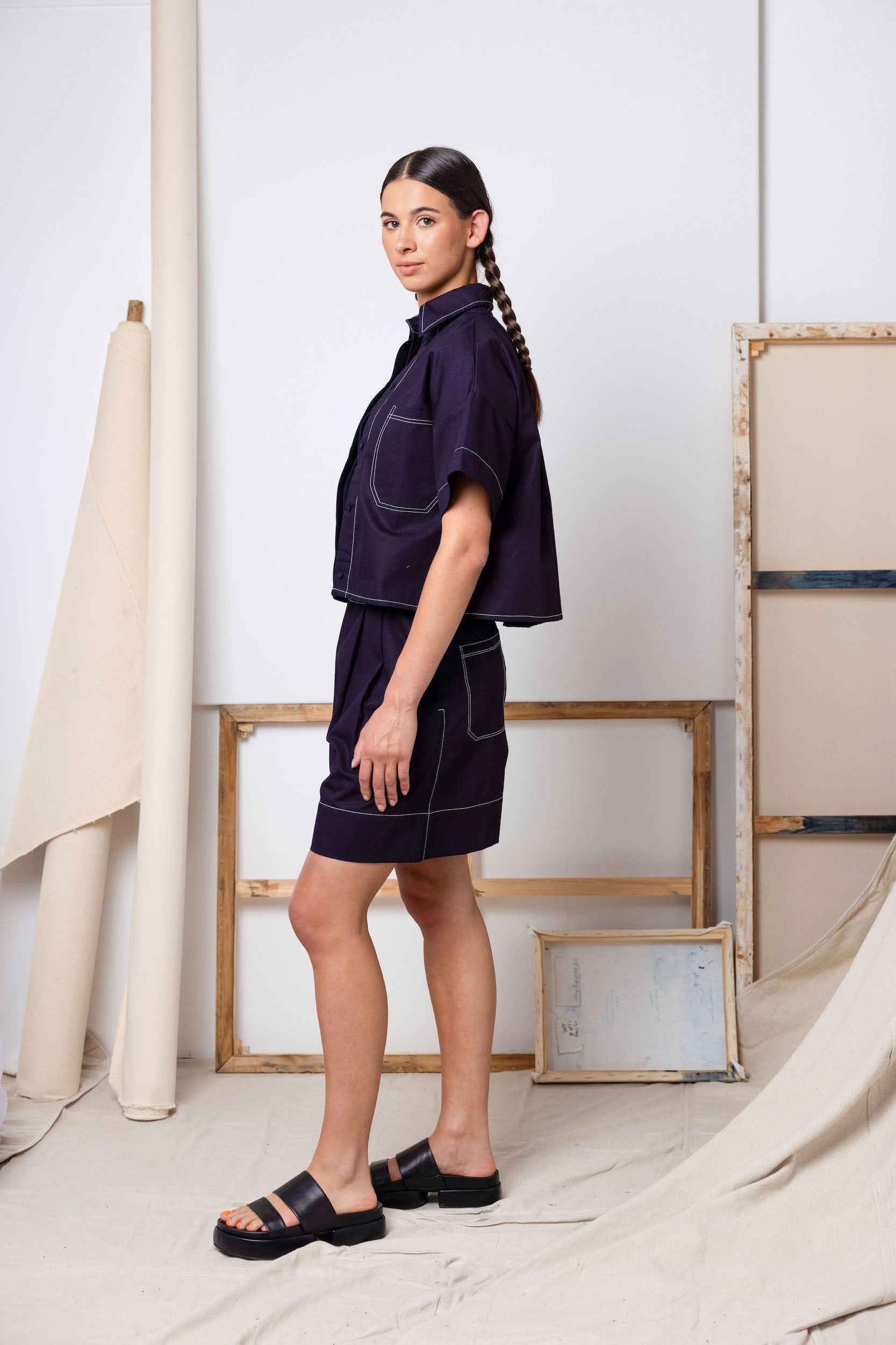 Tomorrow Shorts | Indigo - ReCreate Clothing