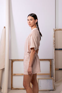 All Day Shorts | Pink Stripe - ReCreate Clothing