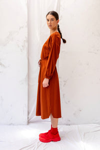 Ahead Dress | Chestnut | S - ReCreate Clothing