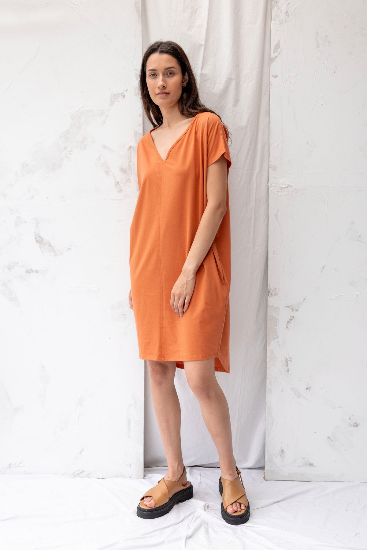 Arc Dress | Terracotta - ReCreate Clothing