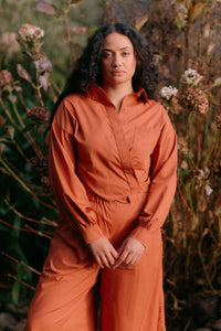 Boxy Shirt | Burnt Sienna | M - ReCreate Clothing