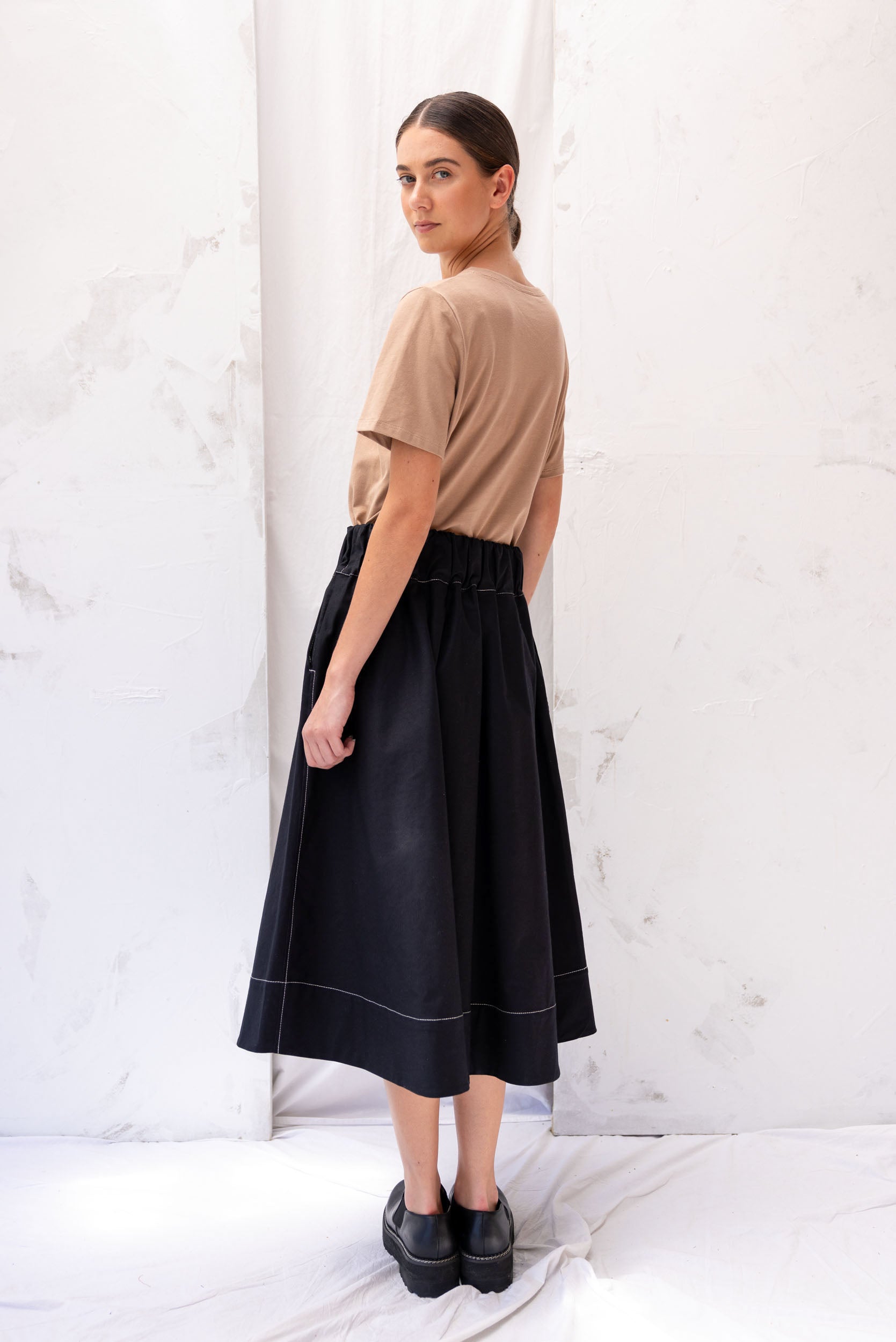 Cas Skirt | Black | XL - ReCreate Clothing