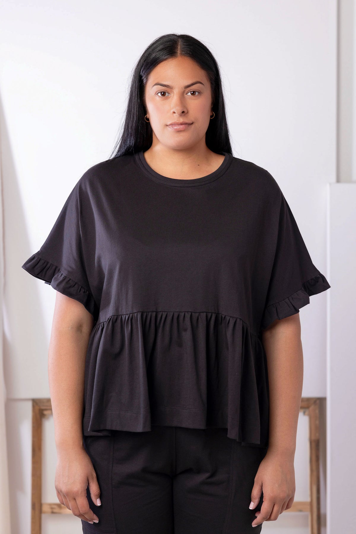 Cascade Top | Black | XL - ReCreate Clothing
