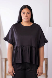 Cascade Top | Black | XL - ReCreate Clothing
