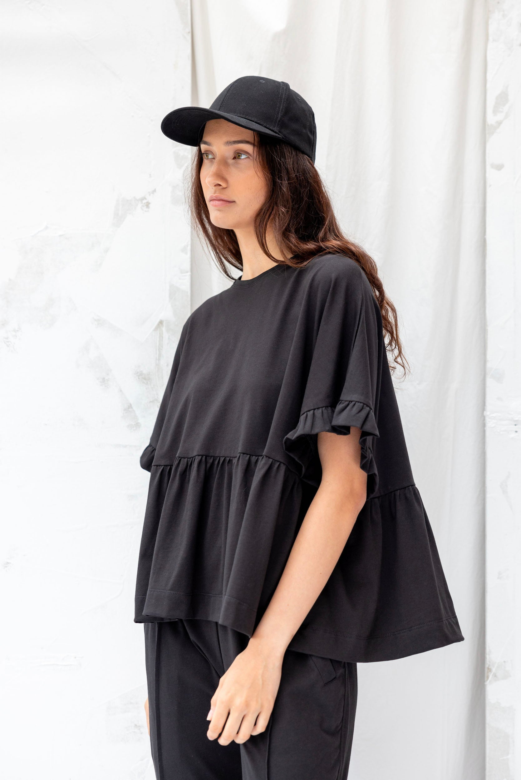 Cascade Top | Black | XL - ReCreate Clothing