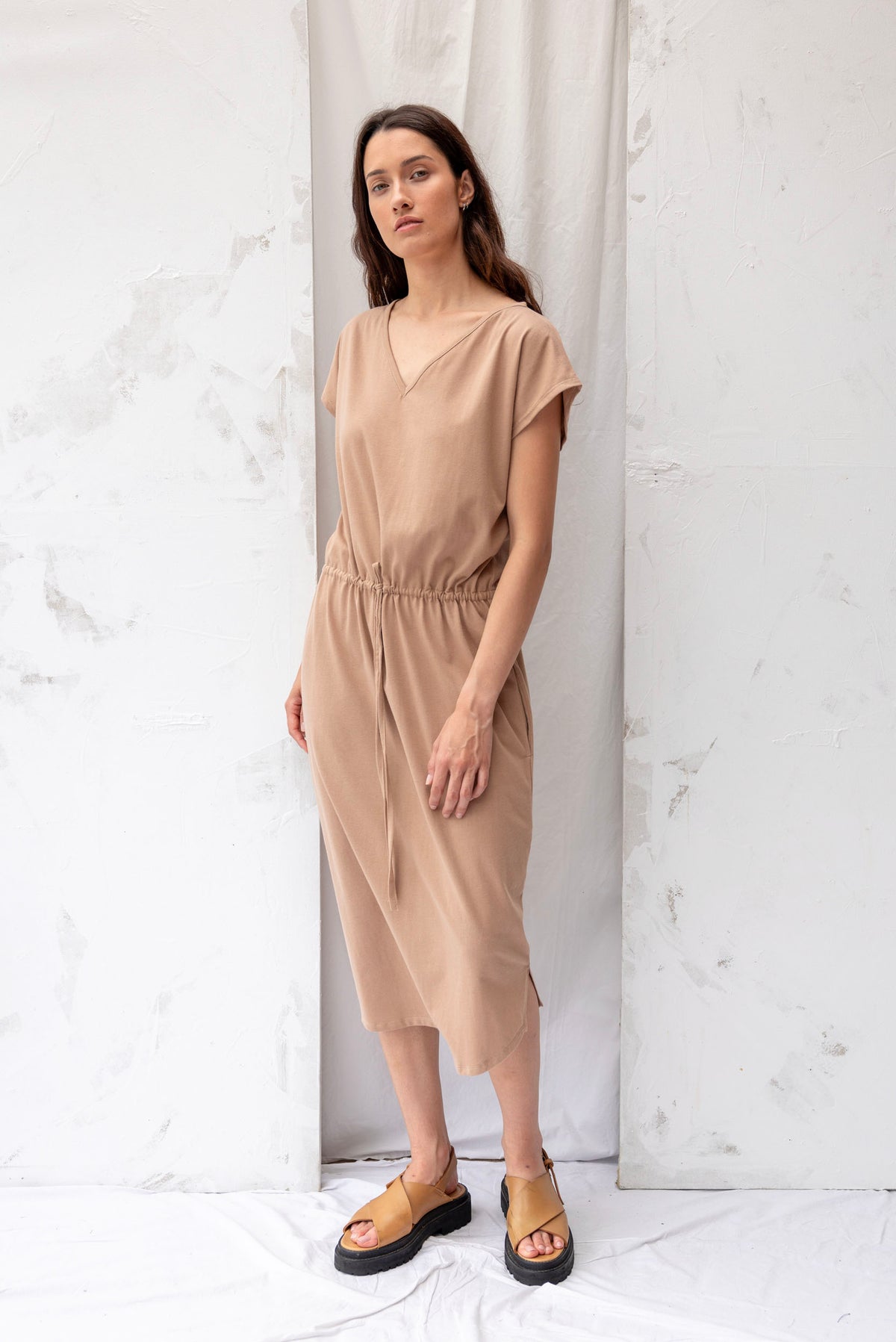 Coco Dress | Clay | S - ReCreate Clothing