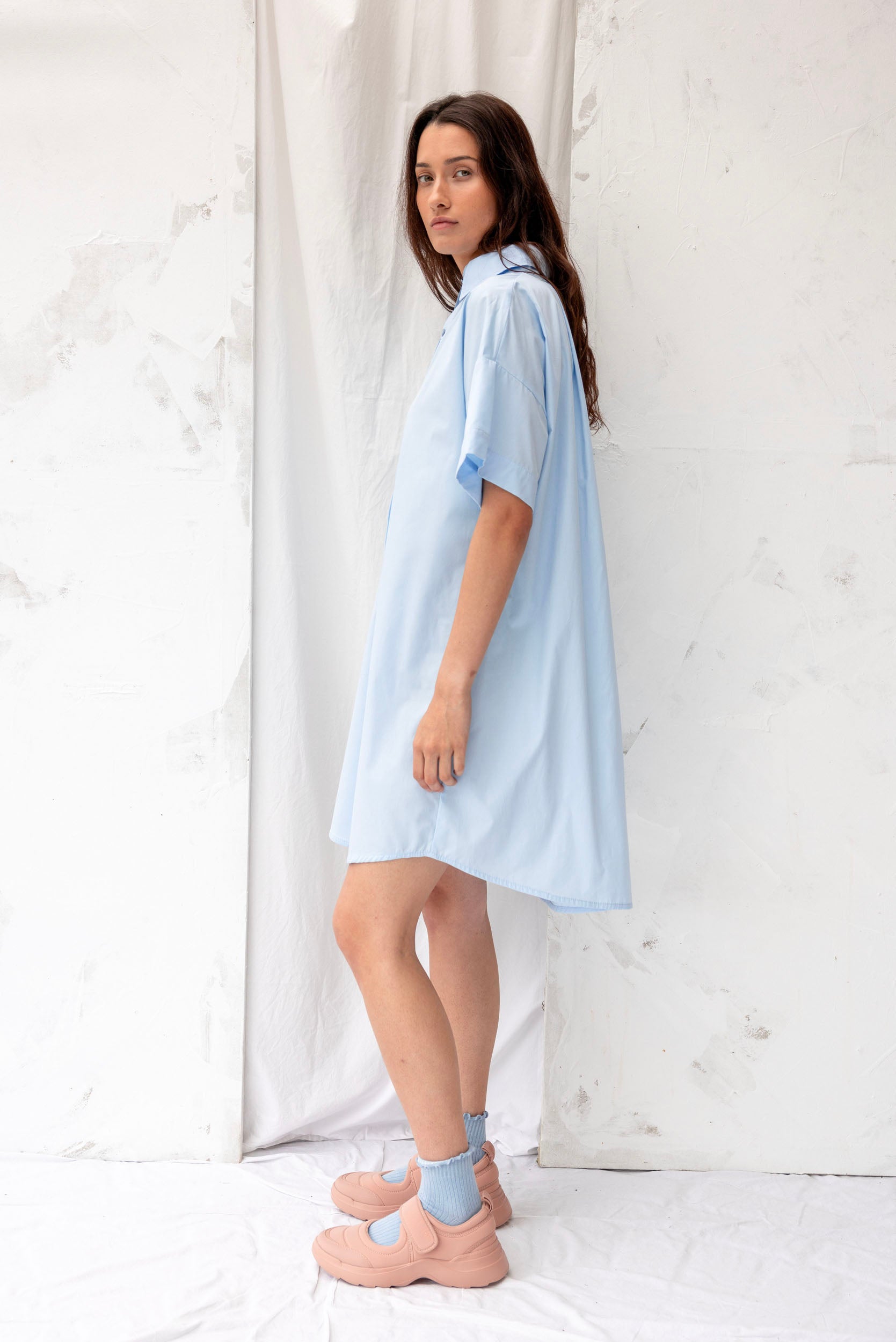 Cooper Shirt Dress | Sky Blue