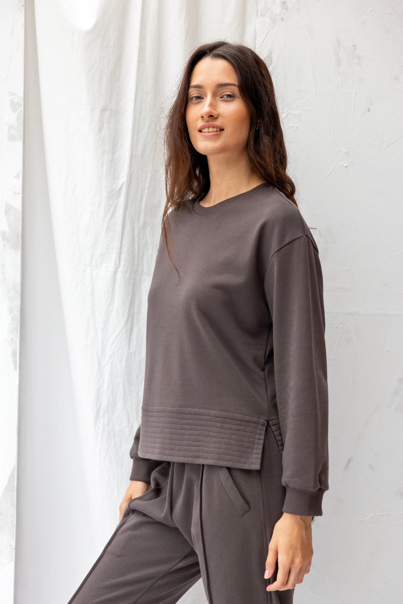 Edie Sweatshirt | Charcoal