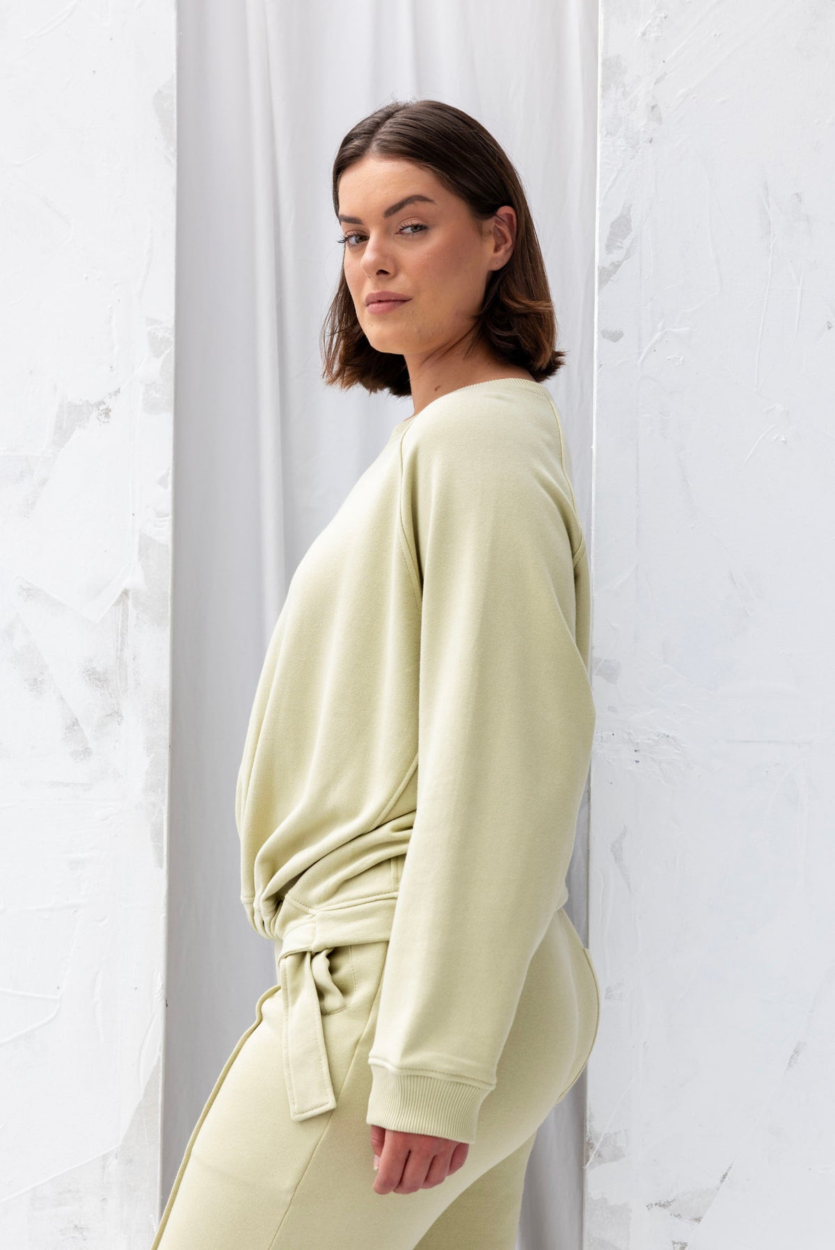 Forest Sweatshirt | Green Tea - ReCreate Clothing