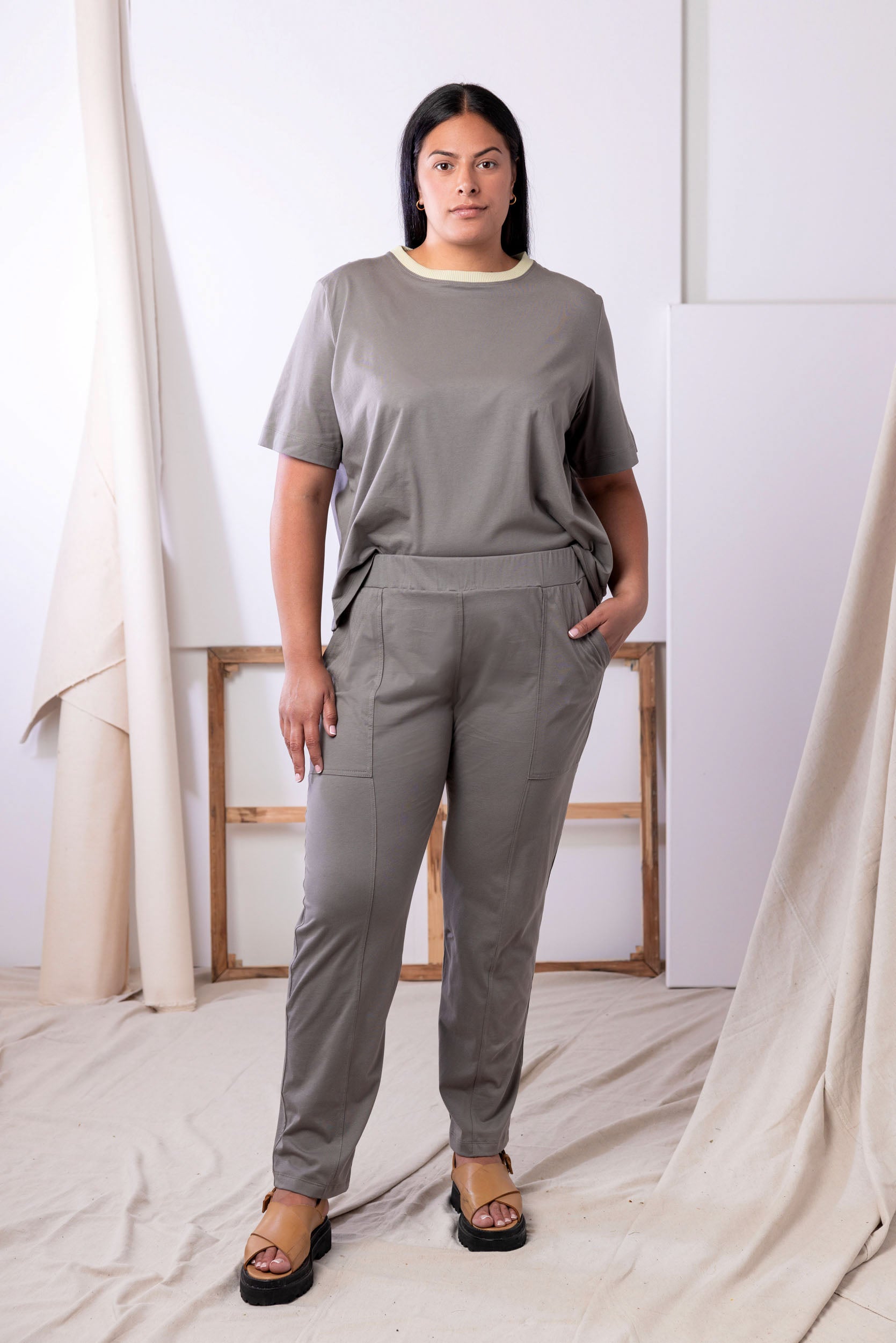 Gabriel Pant | Grey Sage | XS - ReCreate Clothing