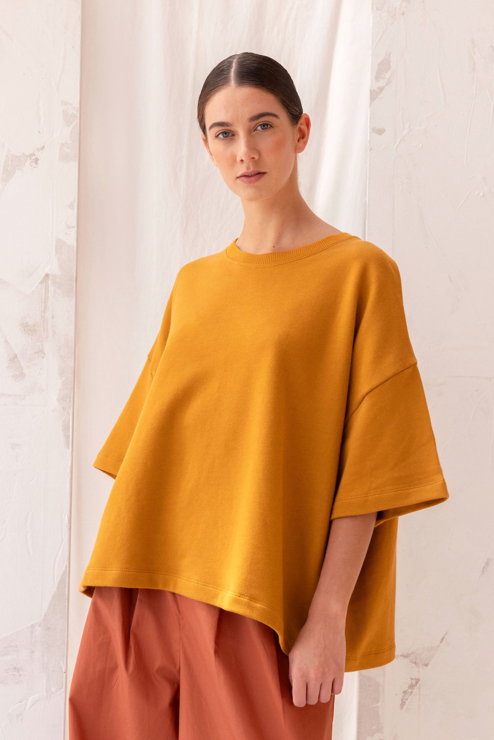 Joy Sweatshirt Tee | Marigold | XL - ReCreate Clothing