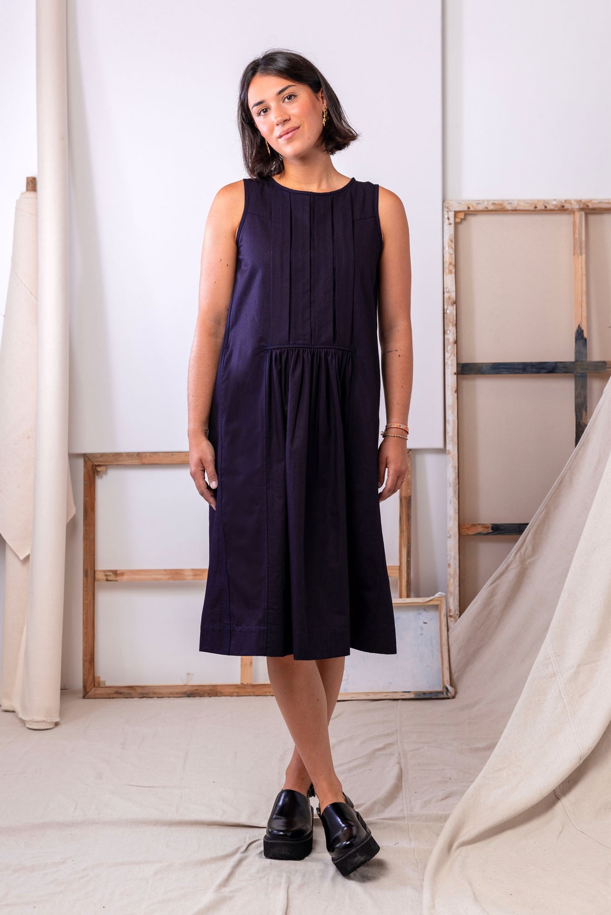 Liminal Midi Dress | Indigo | XS - ReCreate Clothing
