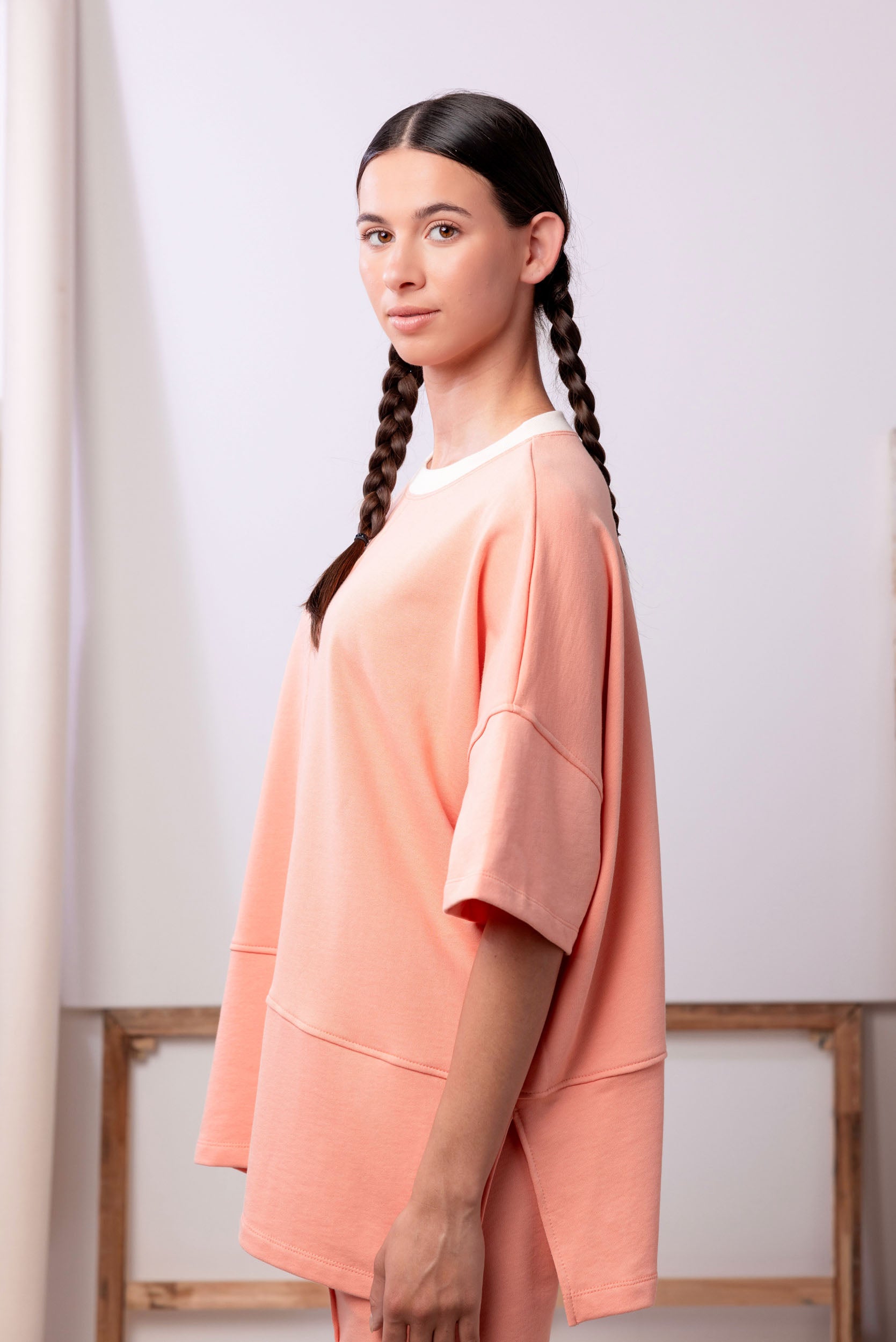 Love Sweatshirt Tee | Peony | S - ReCreate Clothing