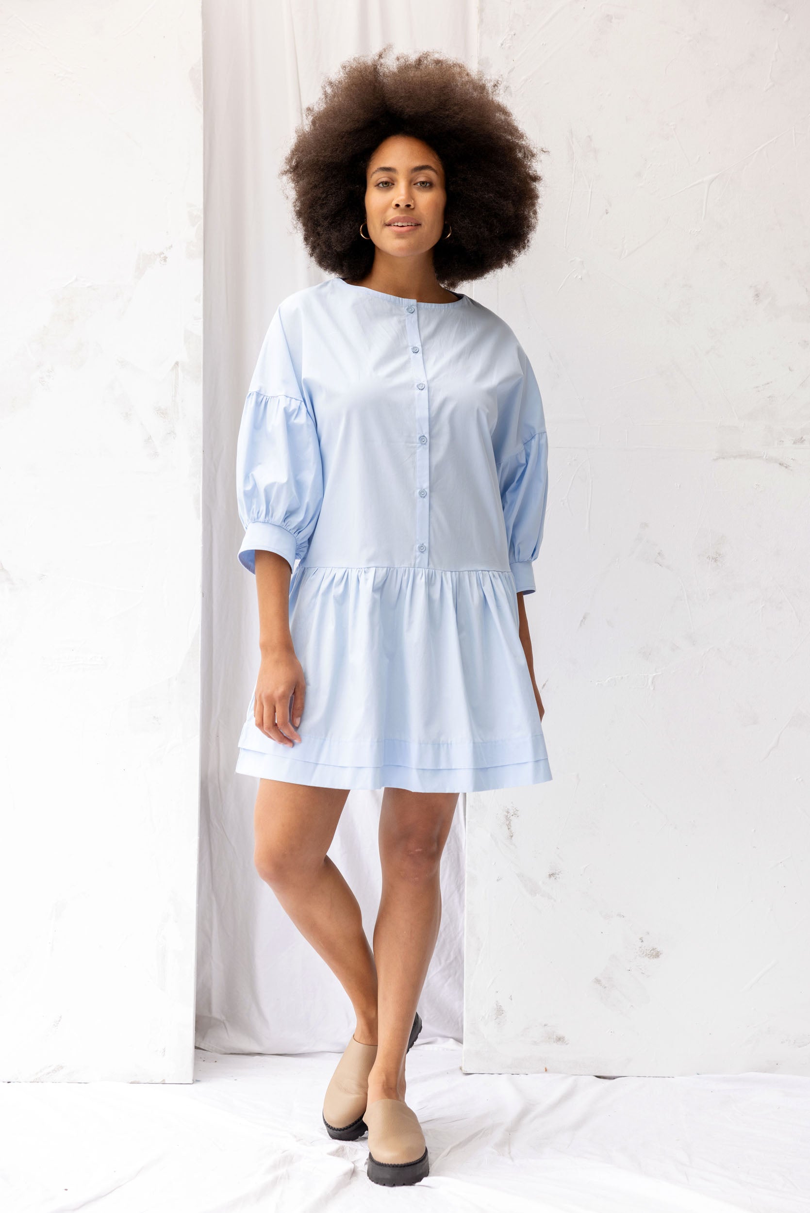 Otto Dress | Sky Blue - ReCreate Clothing