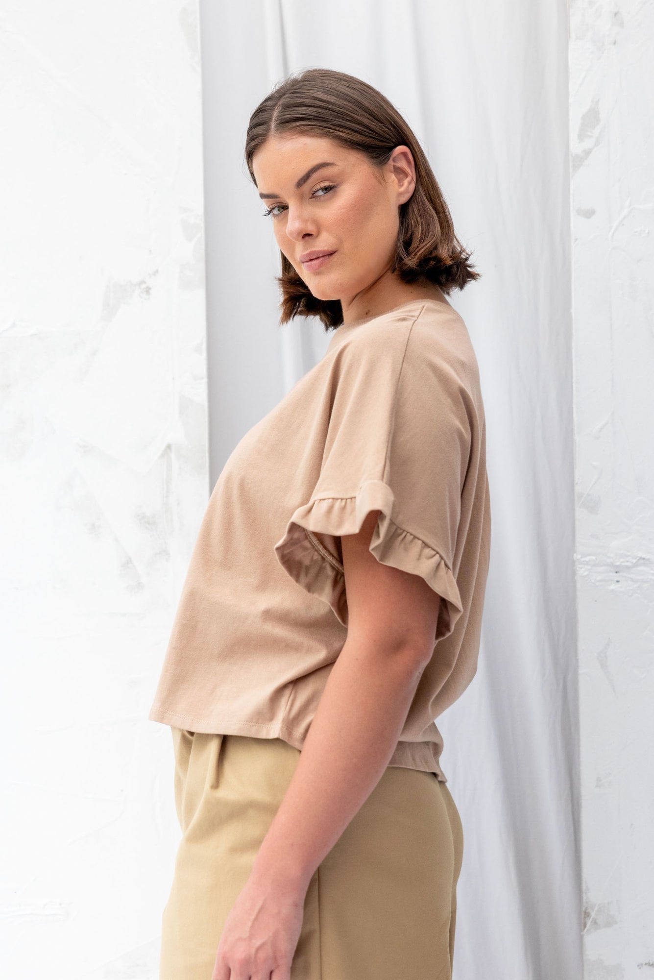 Clothes Ripple Ripple Tee | Clay | ReCreate Clothing