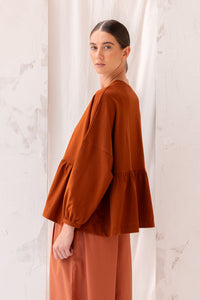 Step Up Top | Chestnut | XL - ReCreate Clothing